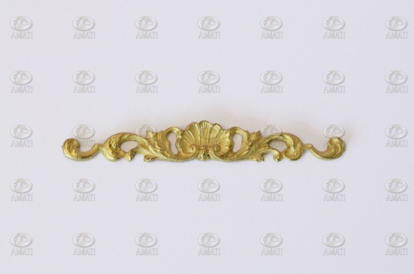 Ornamento de latón 70x9 mm