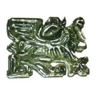 Ornamento de latón león cuadrado 13x10 mm