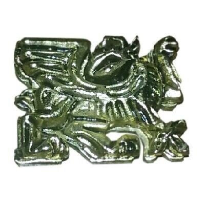 Ornamento de latón león cuadrado 13x10 mm