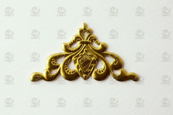 Ornamento de latón 22x14 mm
