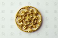 Ornamento de latón circular 22 mm