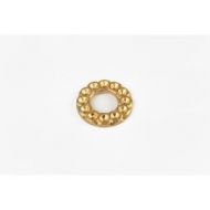 Ornamento de latón en forma circular 13 mm