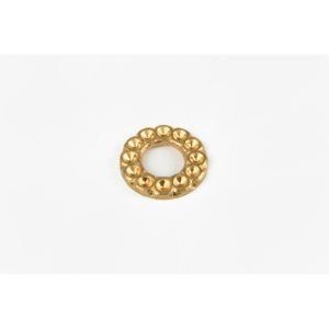 Ornamento de latón en forma circular 13 mm