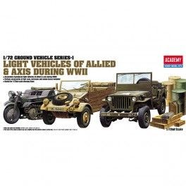 Vehículos Aliados WWII1, escala 1/72