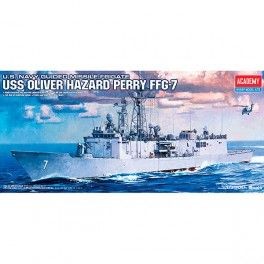 Buque USS Oliver Hazard Perry FFG-7, escala 1/350