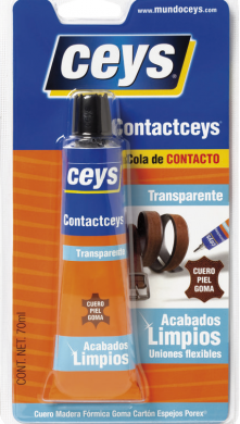 Pegamento de contacto transparente - 70 ml