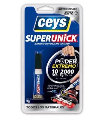 Pegamento instantáneo 3g gel