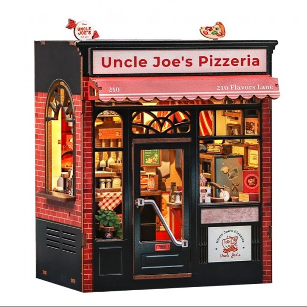 MINIATURE HOUSE UNCLE JOE'S PIZZERIA 236 PIEZAS