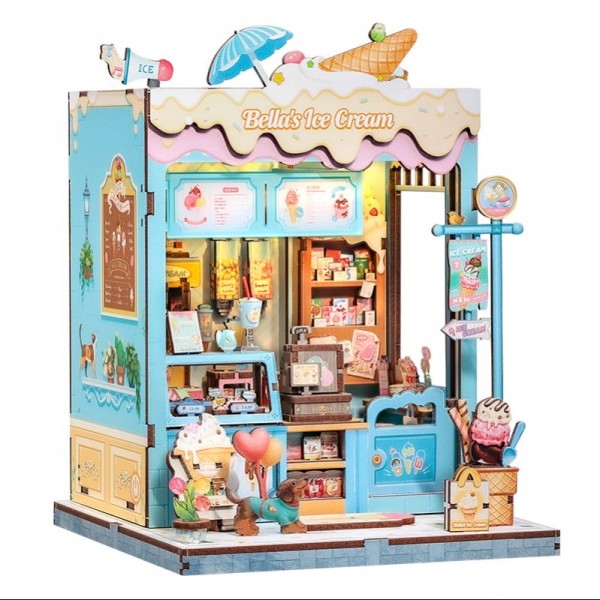 MINIATURE HOUSE BELLA'S ICE CREAM 225 PIEZAS