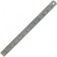 Regla 300mm Acero inox pulg-mm Dismoer