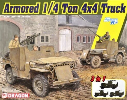 Armored 1/4-Ton 4x4 Truck w/.50-cal 1/35