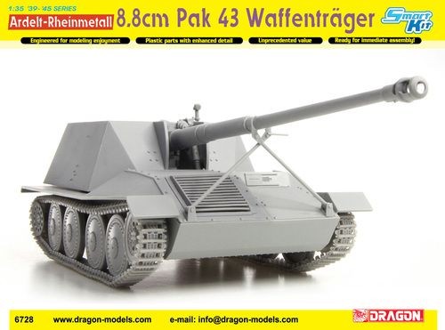 Ardelt-Rheinmetall 8.8cm Pak 43 Waffentrager 1/35