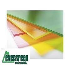 Transparente, Rojo, Azul, Verde y Amarillo 2.5 x 150 x 300 mm, 4 Unidades.