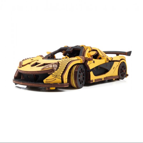 COCHE DE CARRERAS AMARILLO 237 PIEZAS