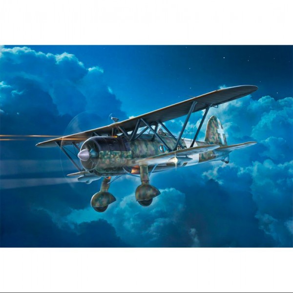 AVIÓN FIAT CR-42 CACCIA NOTTURNO "NIGHT FIGHTER" 1:72