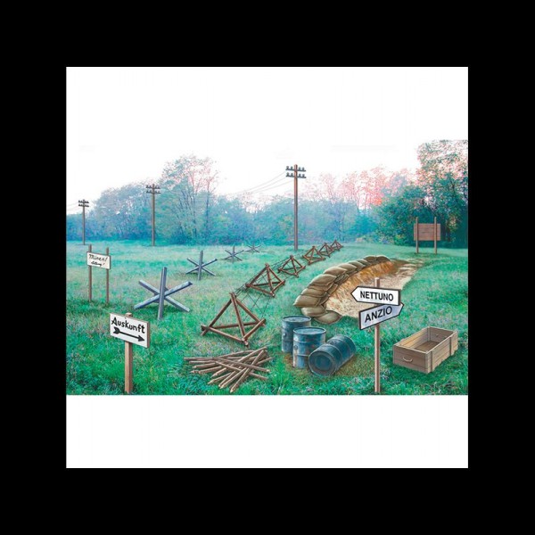 ACC.DIORAMA BATTLEFIELD ACCESSORIES (WWII) 1:72