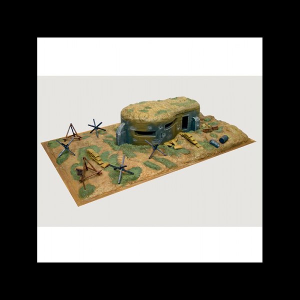 ACC.DIORAMA BUNKER AND ACCESSORIES (WWII) 1:72