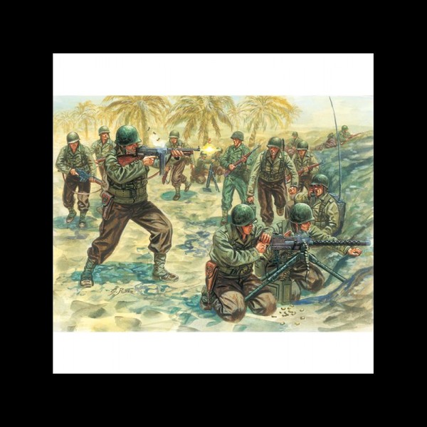 FIG. SOLDADOS AMERICAN INFANTRY (WWII) 1:72