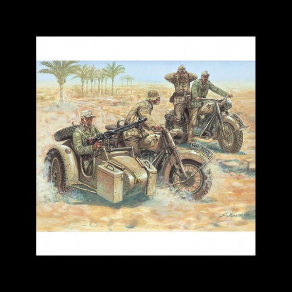 FIG. SOLDADOS GERMAN MOTORCYCLES (WWII) 1:72
