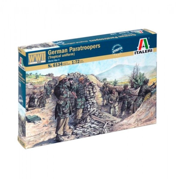 FIGUAS SOLDADOS GERMAN PARATROOPERS - TROPICAL UNIFORM (WWII) 1:72