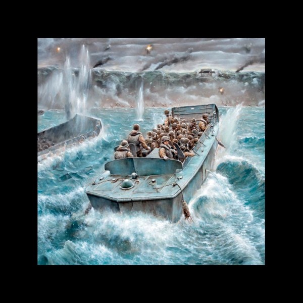BARCO Y FIGURAS LCVP WITH US INFANTRY 1:35