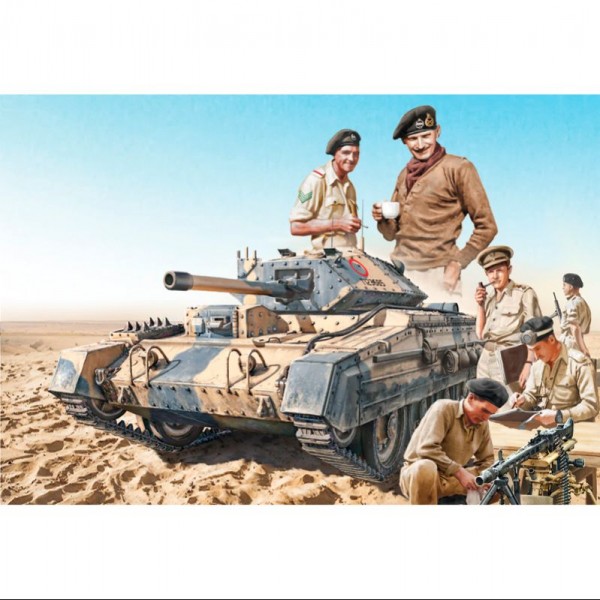 TANQUE CRUSADER MK. III WITH BRITISH CREW 1:35
