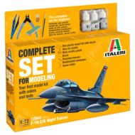 SET MODELISMO AVIÓN F-16 C/D NIGHT FALCON 1:72
