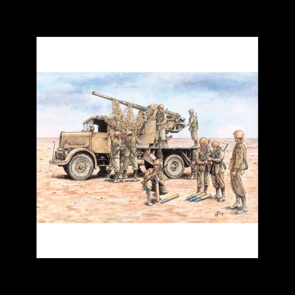 VEHÍCULO MIL. (FÁCIL) AUTOCANN. 3RO 90/53 AA GUN 1:72