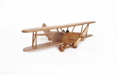 Avión Biplano en kit de madera