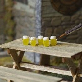 Resina Jarras de Cerveza 18uds Escala: 1/35