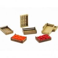 Fotograbado Cajas de Fruta 7uds. Escala: 1/35