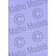 Calcas Letras en Blanco 1-3 mm