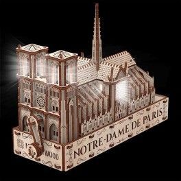 Catedral de Notre Dame con luz 204 pcs