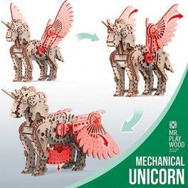 Unicornio mecánico 140 piezas