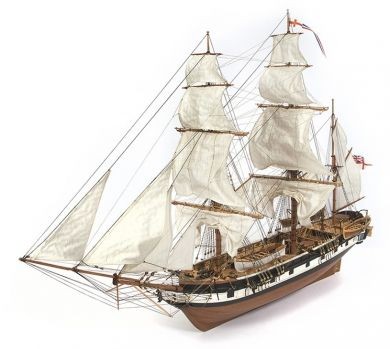 HMS Beagle con velas