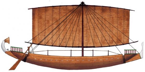Plano Nave Real Egipcia
