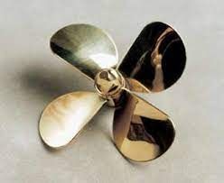 Hélice latón cuadripala 30 mm derecha 