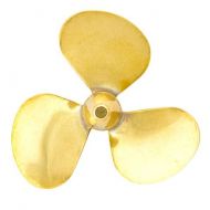 Hélice latón tripala 25 mm izquierda