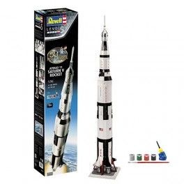 Maqueta con accesorios Apollo 11 Saturn V Rocket. Escala 1:96
