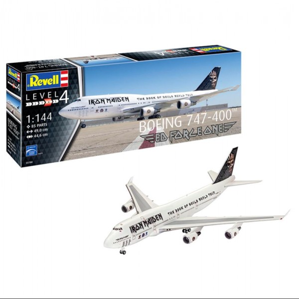 MAQUETA AVIÓN BOEING 747-400 IRON MAIDEN "ED FORCE ONE" 1:144