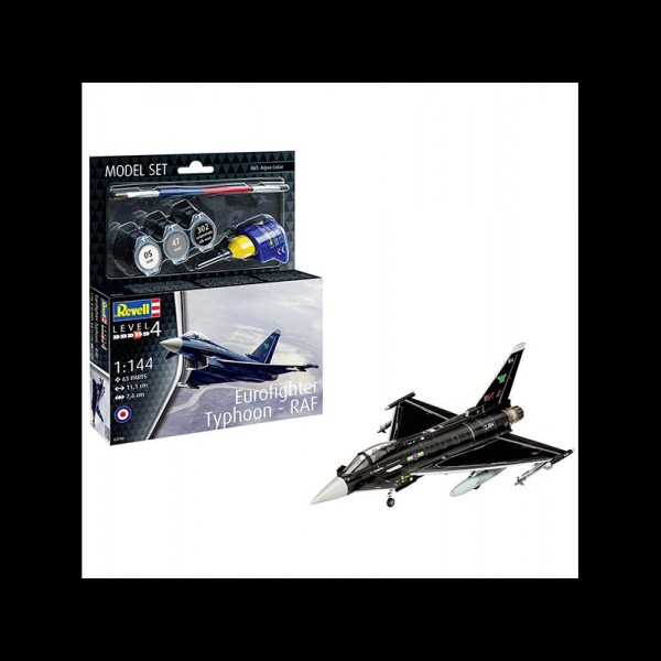 REVELL MODEL SET AVIÓN EUROFIGHTER TYPHOON - RAF 1:144