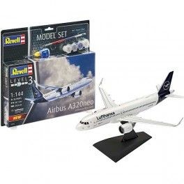 Model Set Avión Airbus A320neo Lufthansa New Livery escala 1:144