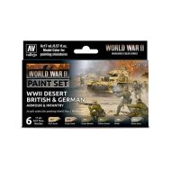 SET 6 MODEL COLOR DESERT BRITISH & GERMAN 18 ML