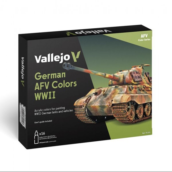 SET 16 MODEL COLOR AFV GERMAN WWII 18ML