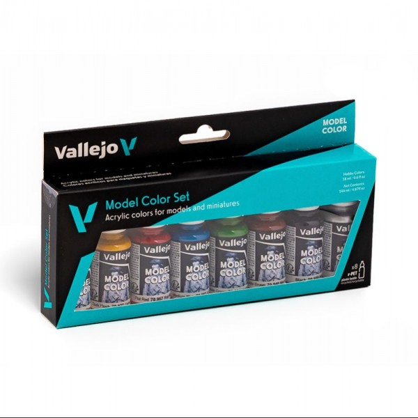 SET 8 MODEL COLOR WARGAMES BASICS 18ML