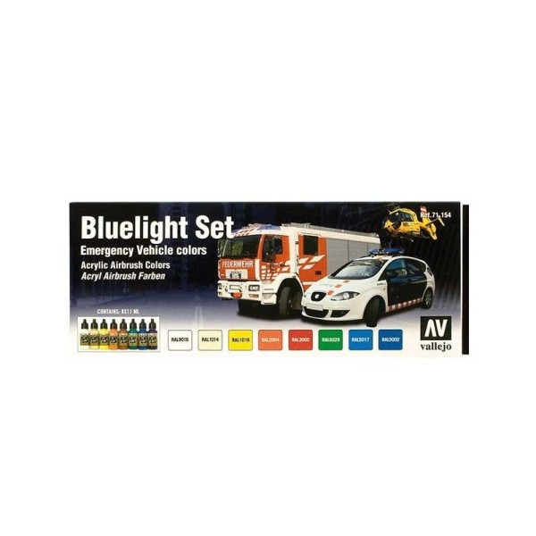 SET 8 MODEL AIR VEHÍCULOS EMERGENCIA 18 ML
