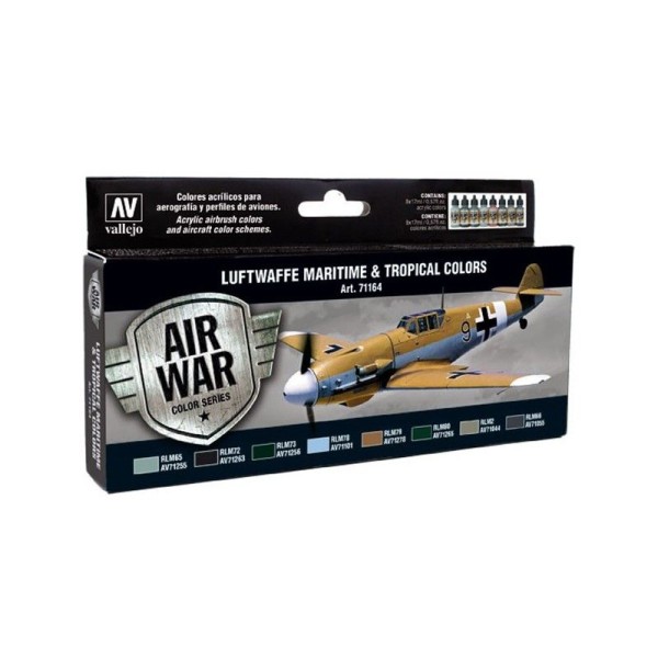 SET 8 MODEL AIR LUFTWAFFE MARITIME TROPICAL 18 ML