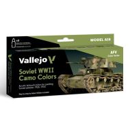 SET 8 MODEL AIR SOVIET WWII CAMO COLORS 35-45 18 ML