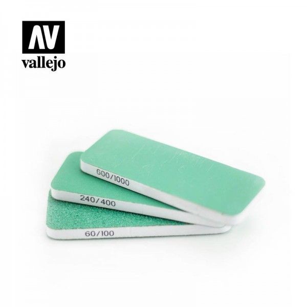 Set de 3 Flexi Sanders doble grano (80X30X6 mm.)