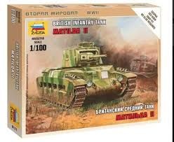 BRITISH TANK "MATILDA II" 1/100